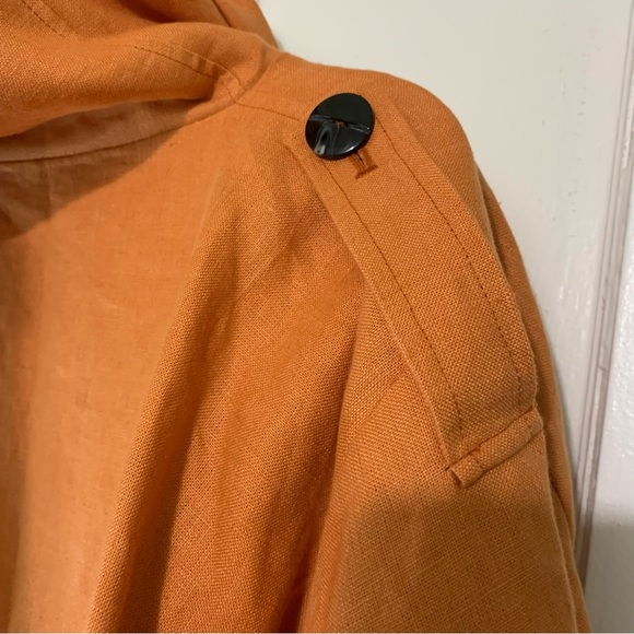 Linen Cropped Hoodie Peacoat/Trench NWOT Size SR - Picture 5 of 16